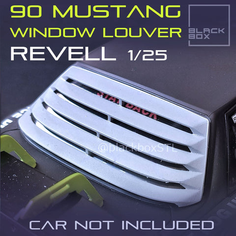 1/24 Revell 1990 Mustang Rear Window Louvers - Texas3DCustoms
