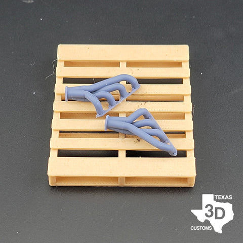 1:24 SBF Windsor Shorty Headers - Texas3DCustoms