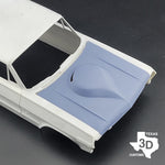 1/25 AMT 1963 Impala Teardrop Hood - Texas3DCustoms