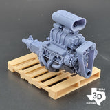 Blown Pontiac V8 Hilborn Carbed - Texas3DCustoms