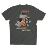 Double Sided Printed Gildan Softstyle Cotton Shirt - Texas3DCustoms