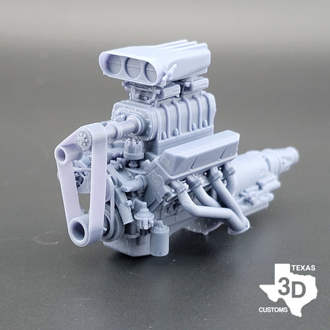 Blown Carbed Ford FE - Texas3DCustoms