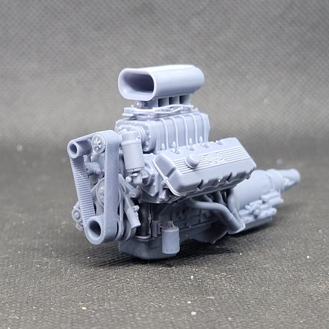 1/25 Ford Voodoo Motor Mit Getriebe – 3D-Harz-Modellbausatz Für Detailverliebte Bastler 1/25 Ford Voodoo Motor Mit Getriebe – 3D-Harz-Modellbausatz Für Detailverliebte Bastler