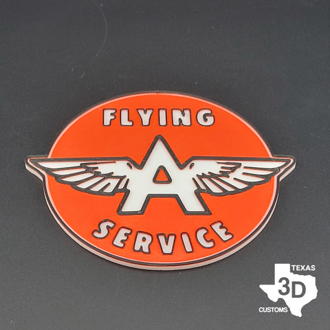 Vintage Flying A Sign - Texas3DCustoms